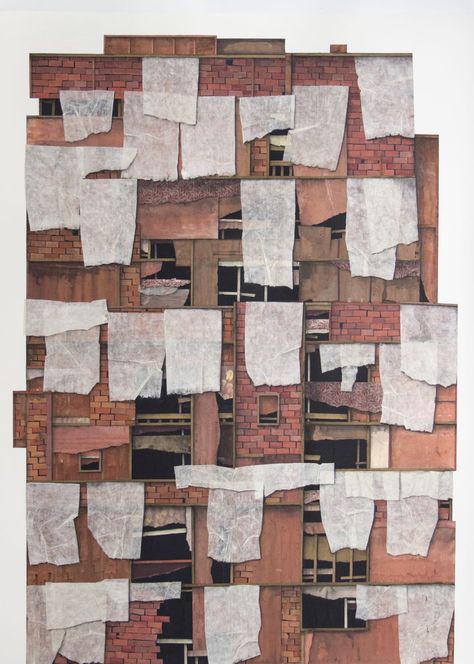 Seth Clark, Urban Collage, Material Collage, Wood Collage, Timber Architecture, Architecture Collage, Acrylic On Wood, Collage Artists, Ap Art