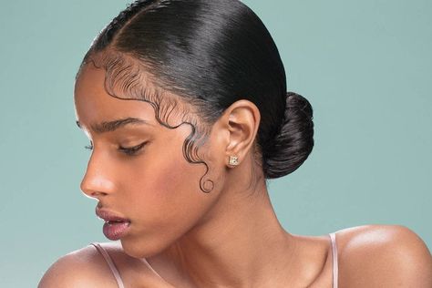 Expert Advice On Restoring Hair Edges - Essence Edges Hair, Josephine Baker, Sleek Bun, Jada Pinkett Smith, Hair Tattoos, Sleek Hairstyles, Hair Problems, Hair Collection, Hair Restoration