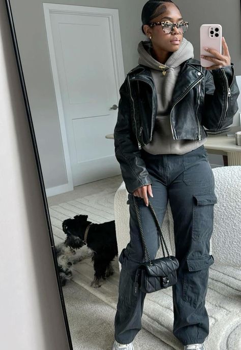 Winter Outfits Black Women, Chicago Outfit, Mode Zara, Winter Fashion Outfits Casual, Chill Outfits, Fall Fits, Inspo Outfit, Casual Winter Outfits, Winter Fits