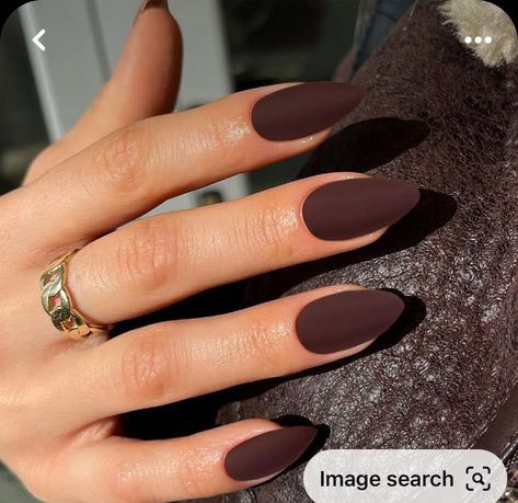 Matte Nail Colors, Brown Nail, Simple Fall Nails, October Nails, Matte Nails Design, Dark Nails, Fall Nail Colors, Brown Nails, Fabulous Nails