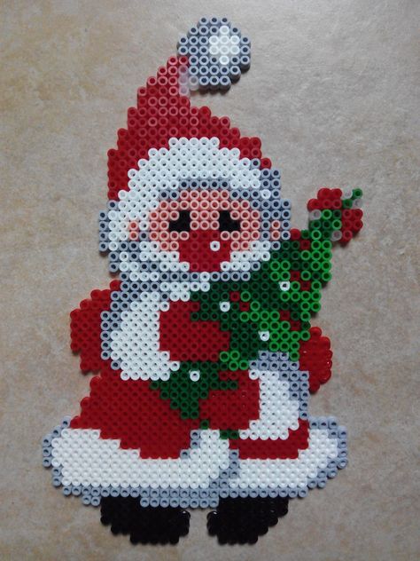 Christmas Perler Beads, Melty Bead Patterns, Pearl Beads Pattern, Easy Perler Beads Ideas, 3d Perler Bead, Hama Beads Design, Perler Bead Templates, Diy Perler Bead Crafts, Perler Crafts