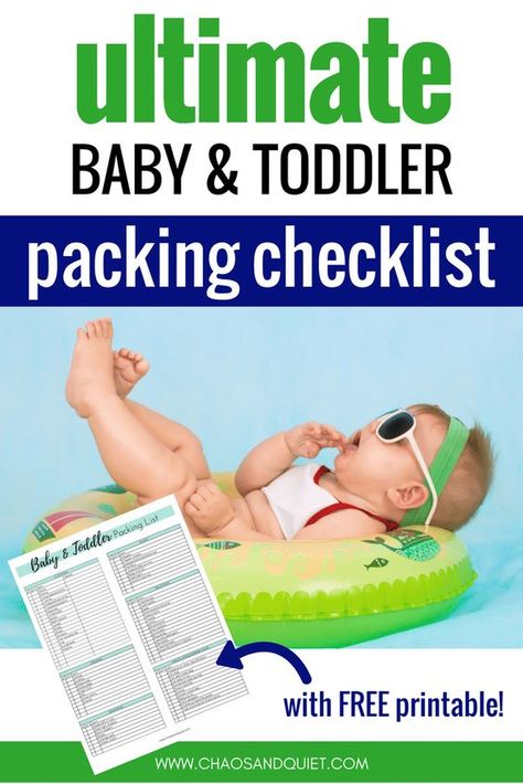 This FREE baby & toddler packing checklist is a must-have for any trip with young kids! | packing list travel | packing list vacation | packing list airplane | packing list road trip | baby packing list | baby travel checklist | toddler packing list | toddler travel checklist | travel with kids | travel with baby | travel with toddler | printable packing list #travelwithkids #familytravel #printable Airplane Packing List, Toddler Travel Checklist, Packing List Road Trip, Toddler Packing List, Baby Travel Checklist, Kids Packing List, Travel With Toddler, Toddler Vacation, Airplane Packing