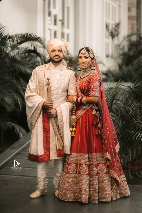 Puneet + Nikhil The Cinestyle India is one of the best candid wedding photographers in Chandigarh and you are invited to view our wedding photography portfolio also #photography #photoshoot #weddingphotography #punjabicouples #amritsar #sikhcouple #weddingdress #ludhiana #wedding #couplegoals #preweddingshoot #bridalshoot #weddinginspiration @cinestyleindia Hindu Wedding Photography India, Wedding Couple Poses Indian Bride Groom, Royal Wedding Poses, Indian Marriage Photography, Capal Pose, Royal Wedding Photoshoot, Groom Bride Poses, Shadi Photoshoot, Marriage Couple Photography