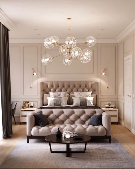 Elegant White Living Room Luxury, Luxury Classic Bedroom, Interior Art Deco, Beige Bedroom Decor, Beige Bedroom, Luxury Bedroom Design, Luxury Bedroom Master, Elegant Bedroom, Bedroom Layouts