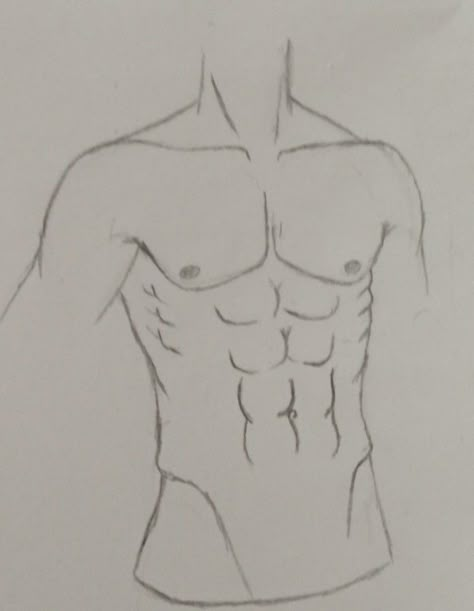 Ppl Drawings Easy, Easy Male Body Drawing, How To Draw Man Body Step By Step, How To Draw Bodies From The Side, Cute Sketches Easy Simple, How To Draw A Boy Body Step By Step, How To Draw A Man Body Step By Step, Man Abs Drawing, Things To Draw On Your Arm Easy