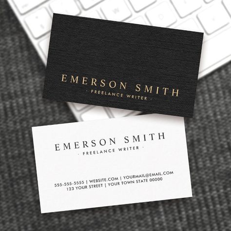 Elegant black linen look classy business card Lawyer Business Card, Business Card Design Minimal, Classy Business Cards, Tutoring Business, Cute Business Cards, Life Choices Quotes, Stylist Business Cards, Hairstylist Business Cards, Business Card Design Creative