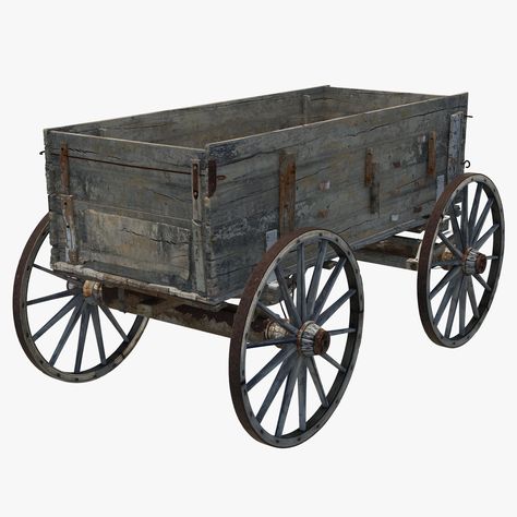 Horse Wagon, Animation Classes, Wooden Cart, Wagon Wheels, Old Windmills, Old Wagons, Wooden Wagon, Backyard Water Feature, Old Farm Equipment