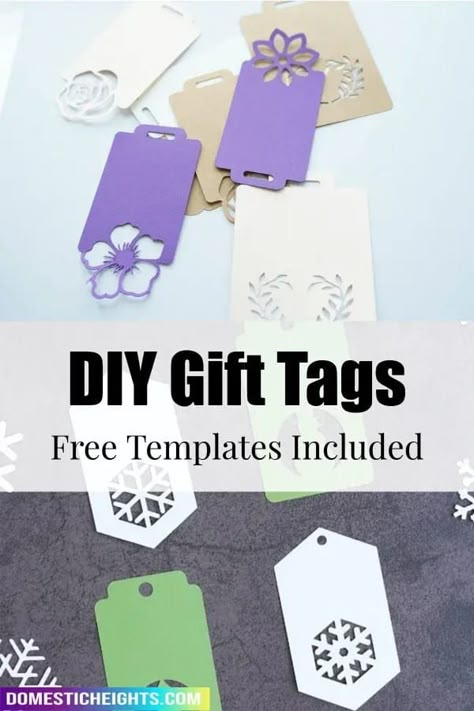 Cricut Gift Tags Free, Tags Diy Handmade, Gift Tags Cricut Free, Tag Cricut, Gift Tags On Cricut, Cricut Paper Crafts To Sell, Diy Gift Tags Cricut, Cricut Gift Boxes Template, Gift Tags Cricut