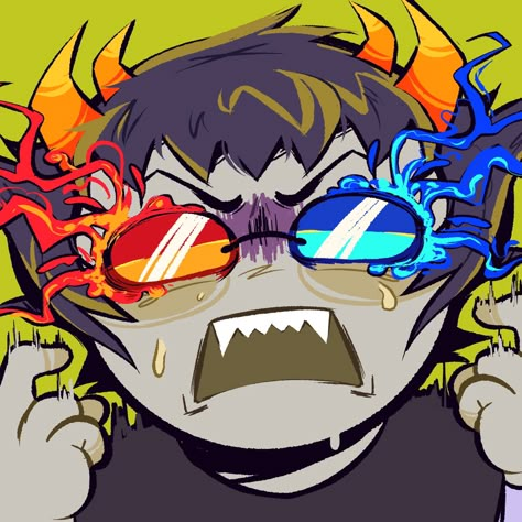 Sollux Captor Fanart Icon, Gamkat Homestuck, Nepeta Icon, Sollux Pfp, Sollux Captor Icon, Sollux Captor Fanart, Homestuck Pfp, Homestuck Sollux, Homestuck Wallpaper