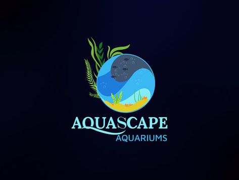 Aquarium Logo Design on Behance Aquarium Logo, Eco Logo Design, Graphic Services, Farm Logo Design, Typographic Logo Design, Eco Logo, Wood Logo, Elegant Logo Design, Ebook Design