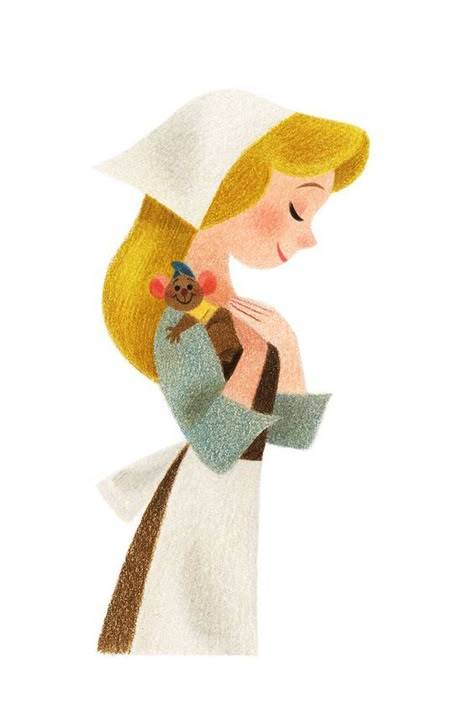 Gus And Jaq Cinderella, Cinderella And Gus Gus, Cinderella Art Illustrations, Gus Gus Cinderella, Genevieve Godbout, Cinderella Illustration, Cinderella Fanart, Illustrated Characters, Cinderella Art