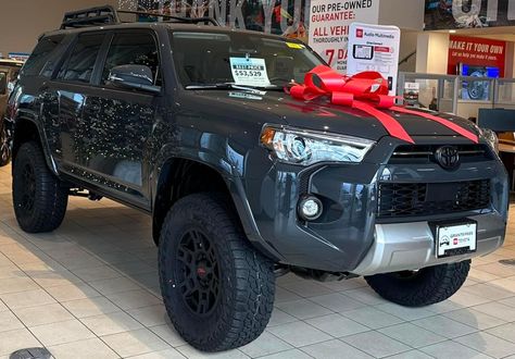 Toyota 4Runner TRD OFF-ROAD Premium Underground Grey Blackout Package Blacked Out Toyota 4runner, 2024 Toyota 4runner, Toyota Forerunner, Toyota 4runner Trd, Toyota 4runner Sr5, 4 Runner, First Car, Toyota 4runner, Off Road