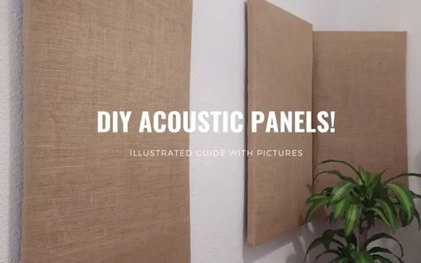 Sound Panels Diy, Sound Panels Design, Soundproof Room Diy, Diy Acoustic Panels, Sound Proofing A Room, Acustic Panels, Soundproofing Diy, Acoustic Panels Diy, Soundproofing Walls