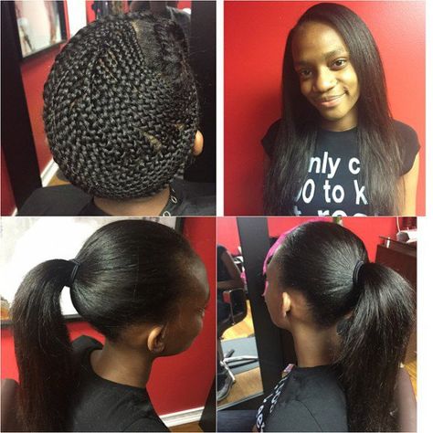 Black Hair Salon, Sew In Weave Hairstyles, Sew In Braids, Black Hair Salons, Sew In Hair Extensions, Sew In Hairstyles, Sew In Weave, Braid Patterns, Pelo Afro