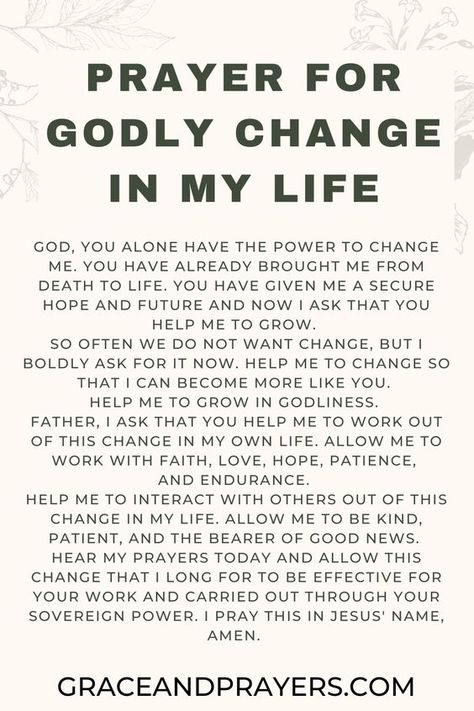 Are you seeking prayers to accept change? Then we hope that these 7 strengthening prayers will guide you closer to God during these changes! Click to read all prayers to accept change. Prayer For Change In Life, Christian Prayers Scriptures, Prayers To Get Closer To God, How To Talk To God, Prayers For Change, 2024 Prayers, Help From God, Prayer For Strength, Prayer For Studying