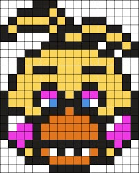 Pixel Fnaf Characters, Fnaf Blanket, Fnaf Kandi Pattern, Fnaf Perler Beads Pattern, Fnaf Pixel Art Grid, Pixel Art Fnaf, Fnaf Pixel Art, Art Fnaf, Fnaf Crafts