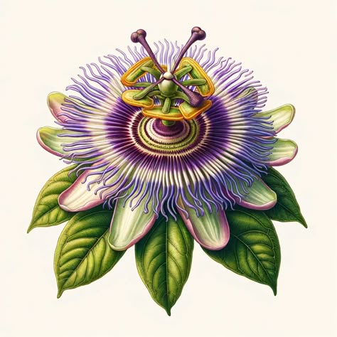 Passion flower Flower Tropical Drawing, Passionfruit Flower Tattoo, Passionfruit Drawing, Passionfruit Tattoo, Passion Flower Drawing, Passion Flower Tattoo, Passionfruit Flower, Purple Passion Flower, Passion Fruit Flower