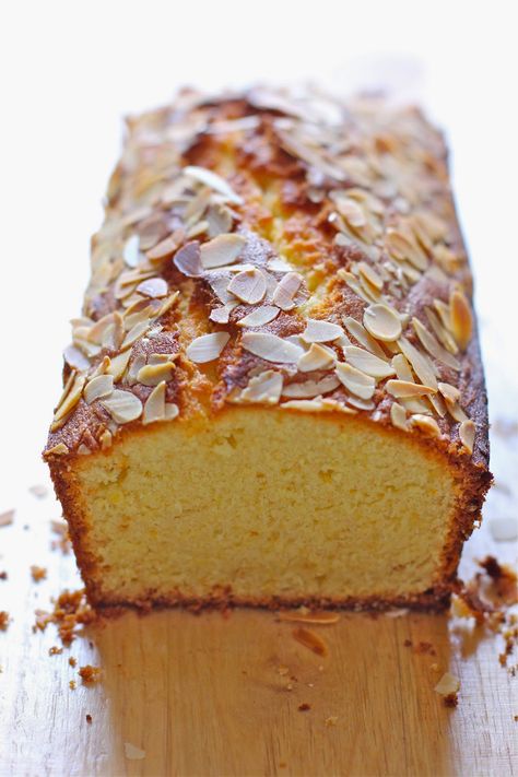 Plateful: Orange Almond and Yogurt Loaf—light, moist, and deliciously moreish Almond Loaf Cake Recipes, Vanilla Almond Loaf Cake, Orange Loaf Cake Easy Recipes, Citrus Loaf Cake, Orange Cake With Almond Flour, English Cake Recipe, Desert Bread, Orange Quick Bread, Almond Loaf