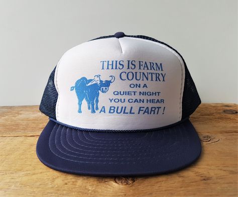 Farmer Jokes, Farm Humor, Vintage Farm, Country Farm, Ball Cap, Trucker Cap, Agriculture, Farmer, Baseball Cap