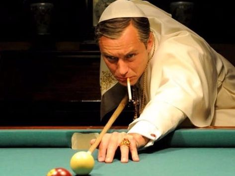 Young Pope, New Pope, Jude Law, Hbo Series, Man Child, Pop Songs, Gone With The Wind, Parkour, Pose Reference Photo