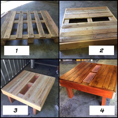 Pallet Coffee Table Outdoor, Scandi Room, Coffee Table Outdoor, Pallet Projects Bedroom, Pallet Tables, Pallet Table Diy, Adirondack Chairs Patio, Pallet Boxes, Table Outdoor