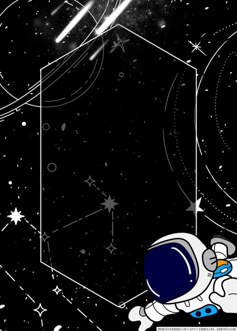 FREE Outer Space Baby Shower Invitation Templates Check more at https://www.fridf.com/free-outer-space-baby-shower-invitation-templates/ Baby Shower Invitations Templates, Outer Space Baby Shower, Astronaut Cartoon, Space Baby, Poster Background, Poster Background Design, 7th Birthday, Baby Shower Invitation, Outer Space