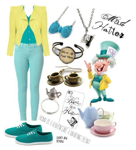 Mad Hatter Disneybound, Alice Disneybound, Bounding Disney, Mad Hatter Disney, Disneybound Ideas, Disney Bounds, Disney Outfit, Disney Bounding, Disney Bound Outfits