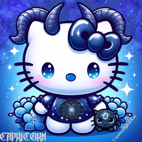 Horoscope Art, Kitty Art, Hello Kitty Art, Journal Prompts, Character Inspiration, Astrology, Hello Kitty, Kitty, Pastel