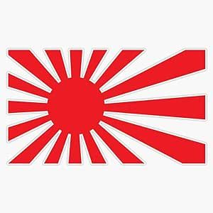 JDM Japan Rising Sun Flag Sticker Vinyl Decal Bumper Sticker 5" Japan Rising Sun Tattoo, Japan Rising Sun, Rising Sun Tattoos, Stripe Tattoo, Rising Sun Flag, Jdm Japan, Sunset Tattoos, Flag Sticker, Sun Tattoo