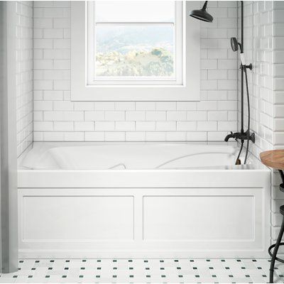 Perfectly sculpted - the classic cetra® bath is perfect for any and every bathroom setting. Color: White, Drain Location: Right | JACUZZI® Cetra® 60" x 32" Alcove Whirlpool Acrylic Bathtub Acrylic in White, Size 20.5 H x 60.0 W in | Wayfair Air Bathtub, Jacuzzi Bathtub, Refinish Bathtub, Bathtub Remodel, Bathroom Tub, Whirlpool Bathtub, Acrylic Bathtub, Soaking Bathtubs, Tub Shower