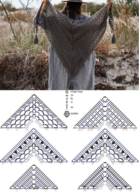 Triangle en crochet