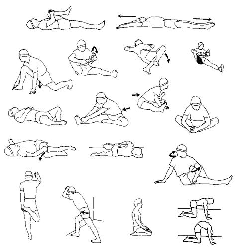 these are all the stretches i do when i do my stretching. I lose track of what i'm doing/ have done- this chart will make it easy to keep track. Hockey Goalie Stretches, Hockey Stretches, Patellar Tracking Disorder, Stretches To Improve Flexibility, Exercise Chart, Stretching Exercise, Back Stretching, Tv Fal, Soccer Goalie