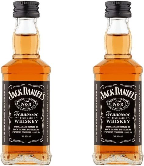 Jack Daniels No. 7 Whiskey 5cl Miniature x 2 Bottles Jack Daniels Mini Bottles, Whisky Jack Daniels, Miniature Whiskey Bottles, Jack Daniels Black, Jack Daniels Honey Whiskey, Jack Daniels Bottle, Gin Liqueur, Jack Daniels Distillery, Jack Daniel