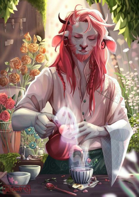 Fantasy University Concept Art, Cadueces Clay Critical Role, Ant Queen Fantasy Art, Faun Fantasy Art, Alchemist Fantasy Art, Urban Fantasy City, Faun Drawing, Alchemist Drawing, Fantasy Alchemist