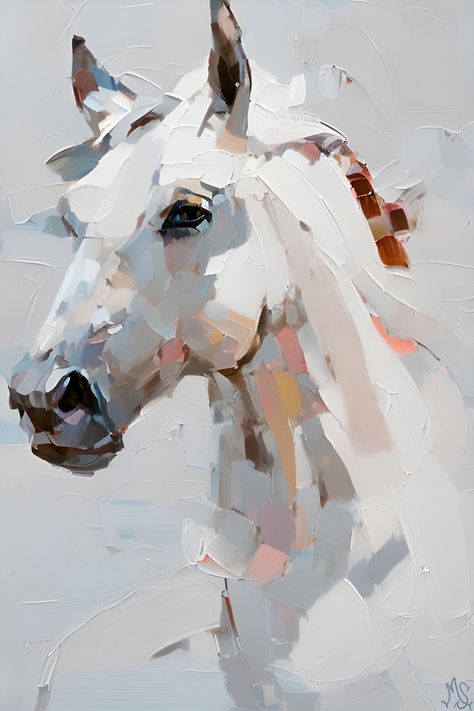 Abstract Horse Art, Painting On Canvas For Beginners, Horse Art Drawing, Abstract Horse Painting, Horse Paintings, Abstract Horse, Canvas For Beginners, Horse Artwork, Horse Drawings