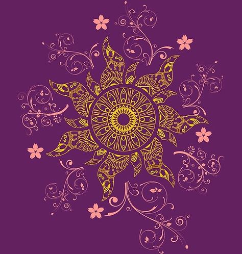 Ispiration from the Disney movie " Tangled". • Also buy this artwork on wall prints, apparel, stickers, and more. Rapunzel Bedroom, Caw Art, Mandala Arm Tattoo, Artwork On Wall, Tangled Sun, Tangled Flower, Mandala Gold, Tangled Wallpaper, Sun Mandala