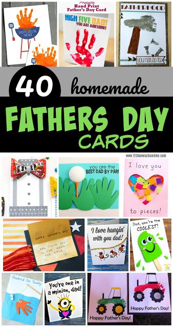 40 Homemade Fathers Day Cards - so many fun, unique, and creative Fathers Day Cards for kids to make for Dad, Papa, or Grandpa to celebrate Father's Day Homemade Fathers Day Cards From Kids, Homemade Birthday Cards For Grandpa, Fathers Day Cards Homemade For Kids, Home Made Fathers Day Cards, Fathers Day Projects For Kids, Diy Fathers Day Cards From Kids, Fathers Day Card Ideas From Kids, Homemade Father’s Day Card, Father’s Day Cards From Toddlers