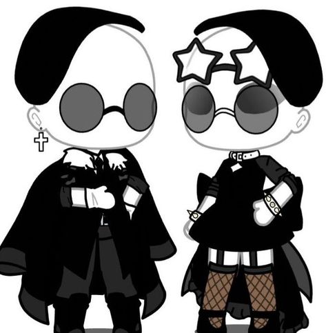 Gacha Life Outfit, Gacha Life Sleep Outfits, Gachalife Girl Outfits, Gacha Base Poses Cute, Vampire Clothes, Manga Clothes, Hello Kitty Clothes, Characters Inspiration Drawing