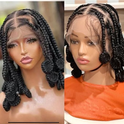 Full Lace Synthetic Braided Wig, African Inspired Look, Baby Hairs, Lasts Over 2 Years,Knotless braids, box braids. Latest Braided Hairstyles, Box Braid Wig, Braided Wigs, Baby Hairs, Braided Wig, Knotless Braids, Hair Collection, Braids Wig, Women Hairstyles