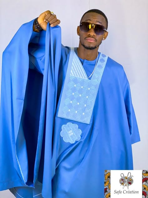 Embroidery Designs For Men, Md Fashion, Agbada Design, Blue Range, Men Embroidery, Wedding Kurta For Men, Plan Architecture, African Suit, Nigerian Men Fashion