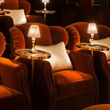 Soho House 76 Dean Street | Members Club in London Soho House Cinema, Soho House London, Theater Room Design, Members Club, Home Cinema Room, Soho London, Home Theater Rooms, Banquette Seating, Room Screen