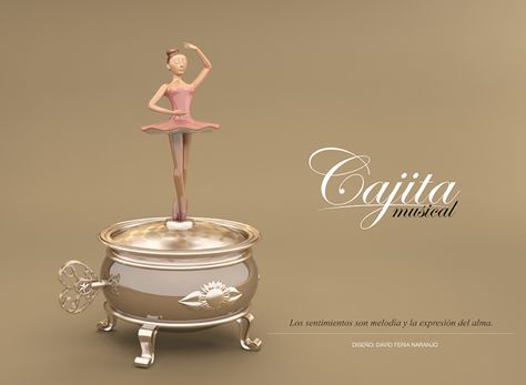 Cajita Musical by David Feria, via Behance Swan Lake, Musical, Lake