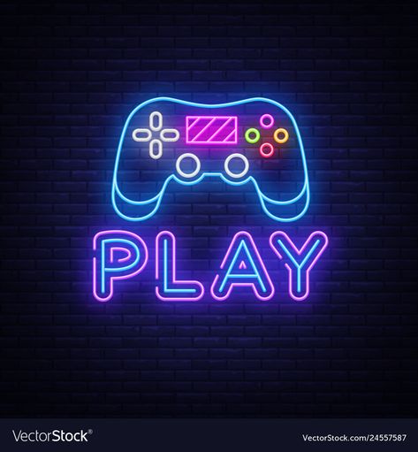 Neon Vector, Icona Ios, Magnetic Memo Board, Wallpaper Iphone Neon, Neon Logo, Gaming Controller, Neon Wallpaper, Gaming Wallpapers, Memo Board