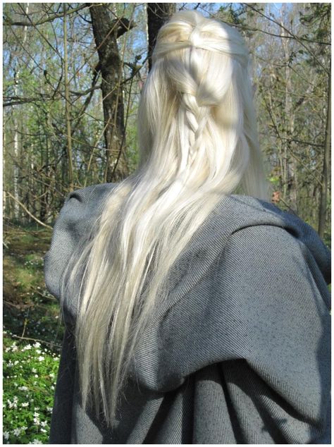 Elf Hair Detail By Lethal Elf Hair, Long Blonde, Long Blonde Hair, Aesthetic Hair, White Hair, In The Woods, Pretty Hairstyles, Hair Goals, Dyed Hair