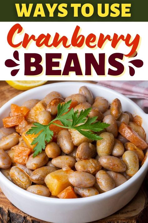 Cooking Cranberries, Dried Cranberries Recipes, Beans In Crockpot, Cranberry Beans, Cilantro Recipes, Fresh Dishes, Cranberry Recipes, Dried Beans, Bean Soup