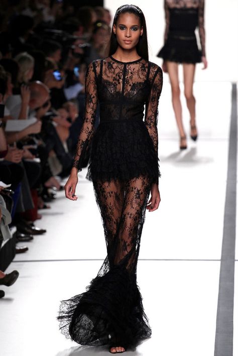 Elie Saab 2014, Black Lace Party Dress, Ellie Saab, Elie Saab Spring, Lace Party Dresses, Moda Paris, Blank Space, 2014 Fashion, Ely