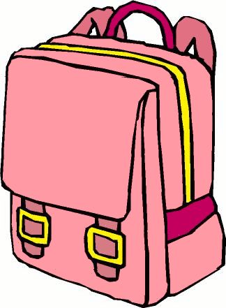 Pink School Backpack, Backpack Clipart, Draw School, Shrink Plastic Charms, Anime Props, Apple Clipart, Aesthetic Clipart, Classroom Items, Third Grade Activities