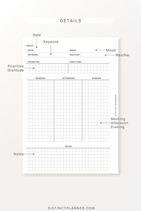 These undated daily agenda printable inserts are perfect for keeping track of your schedule, tasks, and goals. They are designed to fit in an A5 notebook and feature a simple grid layout with plenty of space to write. The inserts are also available in a variety of colors to suit your needs.

Benefits:

 Keep track of your schedule, tasks, and goals
 Easily see what you need to do each day
 St Diy Daily Planner Layout, Daily Notes Ideas, Notes Supplies, Task Journal, Gratitude Morning, Agenda Layout, Student Planner Organization, Daily Planner Ideas, Task Organizer