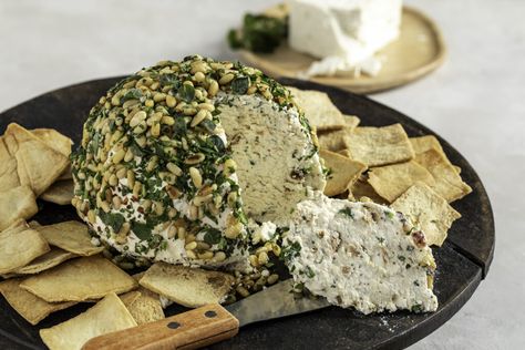 Feta Cheese Ball, My Greek Dish, Cream Cheese Balls, Neufchatel Cheese, Cream Cheese Ball, Cheesy Appetizer, Party Hosting, Herb Recipes, Egyptian Style