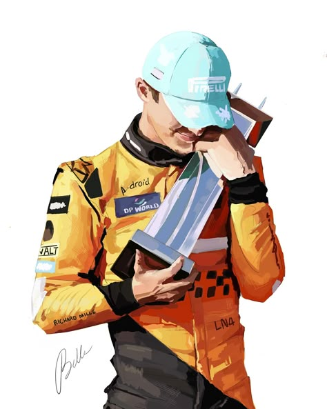 P1 hug 🫂 🏆 @mclaren @landonorris @lnfour @team_quadrant I’m extremely happy with how this turned out. 🧡 - 5h 18m - timelapse on threads #f1 #formula1 #f1art #formula1art #mclaren #landonorris #ln4 #fanart #art #digitalart Lando Norris Artwork, Lando Norris Painting, F1 Art Paintings, Lando Norris Drawing, Team Quadrant, F1 Fanart, F1 Drawing, Formula 1 Art, F1 Artwork